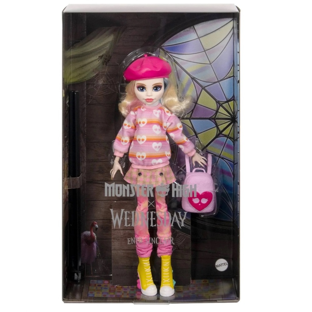 Mattel Monster High Doll in Pink Wednesday doll